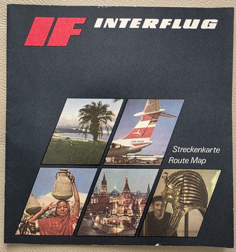 Ddr interflug streckenplan - interflug,