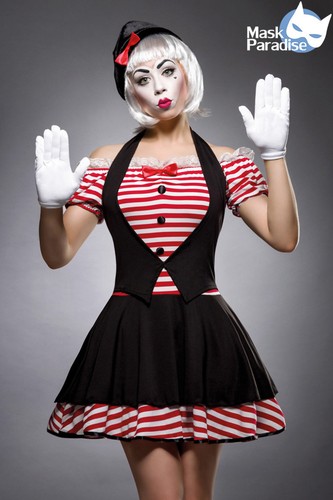 Pantomimenkostüm sexy mime - pantomimenkostüm,
