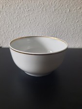 Kahla Porzellan Schale Frühstücksschale weiß Goldrand  groß neu unbenutzt