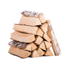 Brennholz Birke 25 cm - Ofenfertig 30kg - Feuerschale Kamin Ofen Grill Feuerholz