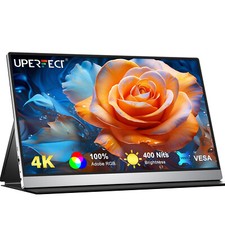 UPERFECT 4K UHD 3840*2160 15,6 Zoll Externer Tragbarer Monitore mit HDR IPS LCD