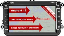 M.I.C. AV8V7 Android 12 Autoradio mit navi Qualcomm Snapdragon 665 4G+64G Ersatz