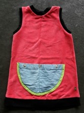 Dawanda Samt-Kleid 80/86 rot so süß, TOP verarbeitet, wie neu! Pippi Langstrumpf