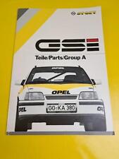 Ersatzteilkatalog Opel Kadett E GSi Gruppe A Ersatzteile Liste Rennsport Katalog