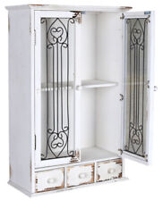 Wandschrank Vitrine Hängevitrine Shabby Chic Hängeschrank Wandvitrine Antik