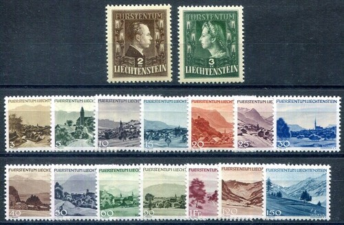 Liechtenstein 1944 224 237 - liechtenstein, 224-237