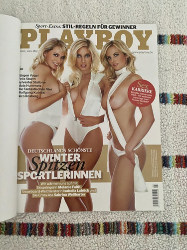 Ein playboy magazin - mit, cover