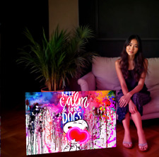 Bild mit LED Beleuchtung "Love