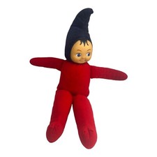 Puppe Wichtel mit Gummigesicht