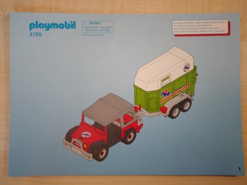 Playmobil bauanleitung 4189 - playmobil,