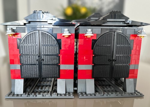 Lego großer lokschuppen moc - ,