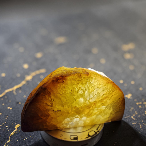 Achat-Geode-Teelichthalter
