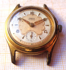 Ältere Armbanduhr Anker Handaufzug Werk AHO 1057 etc.. gangbar sehr selten WB4