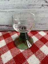 Mini-Römer 2 cl Probierglas - Weinprobe - Gravur Hans - grüner Fuß