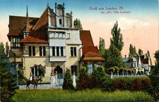 AK Landau 1919 Villa des Fabrikanten Ludowici  An 44  Reiter / Speyer Karlsruhe