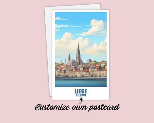 Lüttich postkarte poster - postkarte,