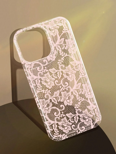 Clear lace floral - iphone, case