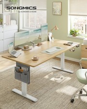 SONGMICS Höhenverstellbarer Schreibtisch elektrisch, USB-C-Anschluss