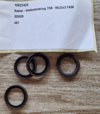 4x Wellendichtring O-Ring Dichtring TRK 16x22x3 schwarz NEU/OVP