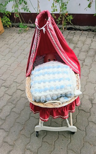 Puppenbett aus den - 50igern, mit