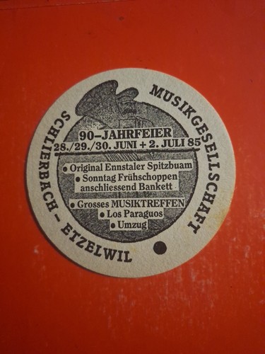 Bierdeckel 1985 schlierbach - bierdeckel,