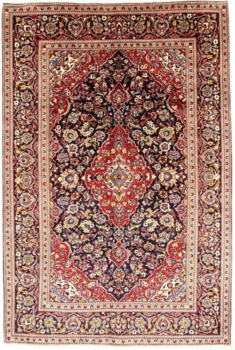 Keshan teppich 297x198 rot - keshan,