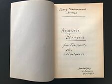Evang. Posaunenwerk Bremen technische Übungen für Trompete oder Flügelhorn 1964