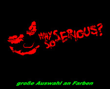 Why so Serious 30cm Schriftzug
