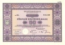 Wintershall AG - BASF / DEA - Aktie - 50 Deutsche Mark - Top Aktie -