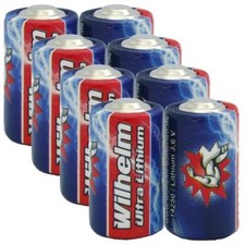 8 x Wilhelm ER14250 mit Box Batterie 1/2 AA Lithium 3,6V 1200 mAh Li-SOCl2