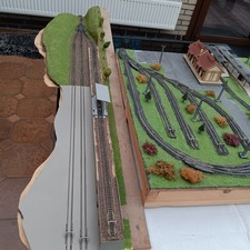 Spur N 2 Modellbahn Anlagen Module 1 Modul mit Gleisbesetzmelder auch für DCC 