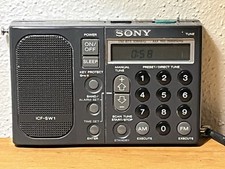 Sony Weltempfänger ICF-SW1 tragbares Radio LW/MW/SW/FM Stereo Receiver DEFEKT