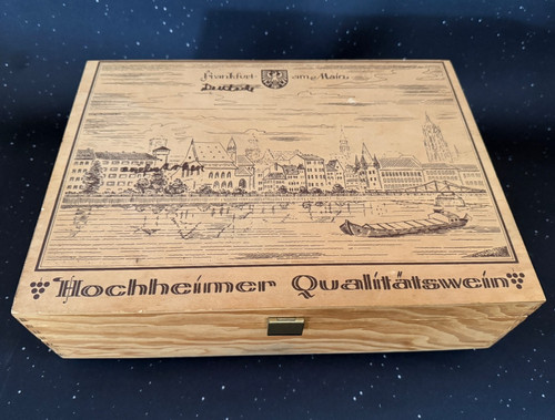 Weinkiste holzkiste hochheimer - weinkiste,