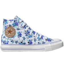 Converse Chucks EU 41 UK 7,5 Weiß Weiß Blumen Flowers CHUCK TAYLOR ALL STAR