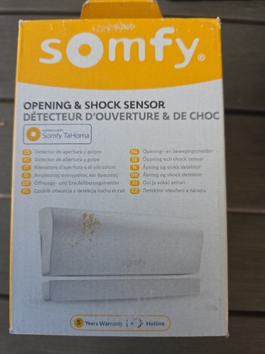 Somfy opening shock - shock, sensor