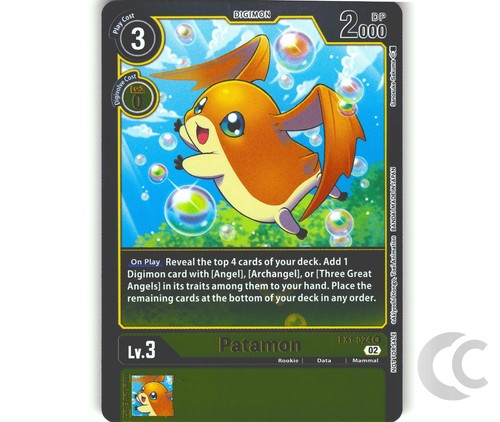 Patamon ex1 024 digimon card - r,