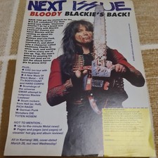 Vintage BLACKIE LAWLESS WASP /