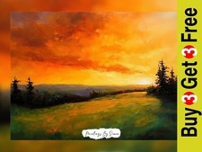 Lebendiger Sonnenuntergang