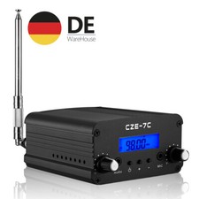 1W/7W Wireless FM Transmitter Broadcast Radio Station Audio-Sender for Church 