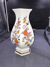 Vase Seltmann Bavaria "Royal China", Floral mit Goldrand 30 cm Groß Porzellan