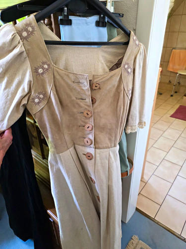 Damen dirndl aus echtem - dirndl, leder