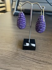 Schöne Amethyst Pampeln Hänger aus Echtgold