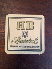 Bierdeckel Haake Beck Spezial Brauerei Bremen Einseitig