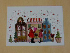 1x Postkarten Häuser