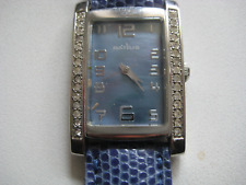 Ratius  alte  Armbanduhr  in blau  mit Glitzersteinen  funktionstüchtig  Vintage