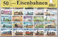50 Briefmarken Eisenbahn Train