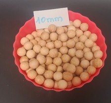 Holzkugeln - Holzperlen aus massiver Buche - ø 10 mm - 100 Stück