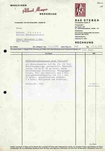 Albert mayer maschinen - albert,