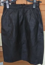 Lederrock Schwarz     Schwarzer Lederrock    Lederrock Größe 36 