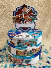 PAW Patrol Personalisierte Papiertorte, 12 bis 36 Tortenstücke Tortenschachtel